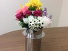 口径Φ140のステンレスの鍔付花立て