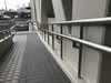 市庁舎の車いす用スロープ ステンレス手摺