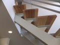注文住宅のスチール製のオープン型階段