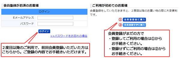 会員登録がまだのお客様